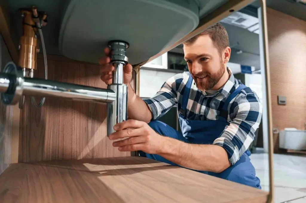 Emergency Plumber Fixing Bathroom Faucet